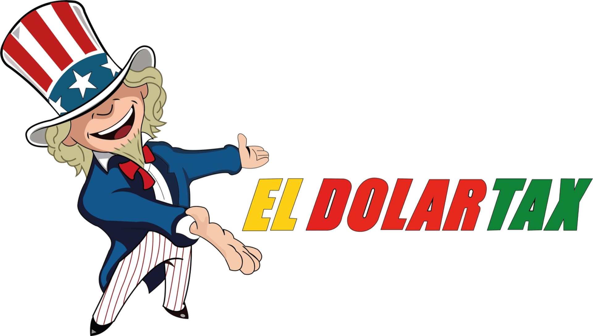 El Dolar Tax mascot and wordmark
